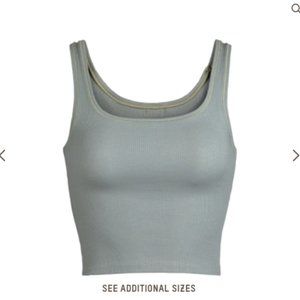 SKIMS Cotton Rib Tank - Mineral, S